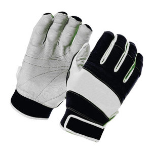 Leather <b>Baseball</b> Batting <b>Gloves</b> Low Price Hand Protection <b>Baseball</b> Softball Batting Gears - Product Image 6