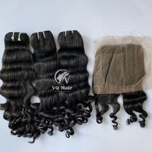 100% Extensions de cheveux vietnamiens vierges Remy Bundle très lisse et bouclé pour les femmes noires Tissage bouclé naturel du fabricant - Product Image 6