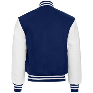 Stonefield Manufacturing Varsity <b>Jacket</b>-100% Wool Stand Geometric Patchwork Hooded <b>Waterproof</b> Unisex <b>Winter</b> Streetwear Outerwear - Product Image 4