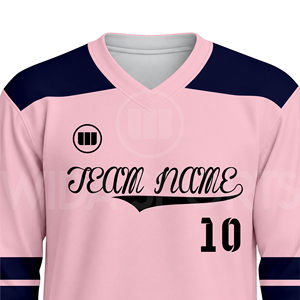 High Quality 100% Polyester Eco-Friendly Quick Dry Ice Hockey Uniform Custom Team Hockey Apparel <b>Set</b> Lightweight Breathable - Product Image 4