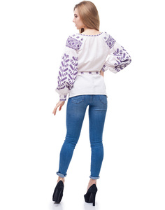 Blusa de Algodón Blanca Lavable para Mujer, Cuello en V, Manga Corta, Corte Regular, Estilo Casual, para Todas las Temporadas, Uso Diario - Product Image 3