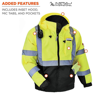 With Own Logo New Trendy Good Supplier Windproof Custom Waterproof <b>High</b> <b>Visibility</b> Reflective Safety <b>Jackets</b> For Wholesale Rate - Product Image 3