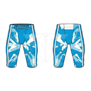 Uniforme de Fútbol Americano Diseño Azul y Blanco 100% Poliéster Transpirable Manga Corta con Marca Personalizada por Rayofive - Product Image 6