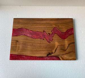 Tabla de Cortar de Madera de Acacia y Resina Ecológica de Lujo para Cocina, Tamaño Grande, Venta al por Mayor - Product Image 3