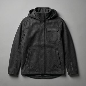 Veste de chasse en laine Mackinaw de qualité supérieure, 100% laine vierge, tissu silencieux, camouflage, pour les positions en arbre par temps froid - Product Image 1