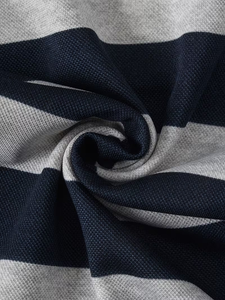 Summer Children's Shirt Medium Large Size Unisex Striped School Uniform Short Sleeve Outdoor Loose Fit T-Shirt for Boys and Girl - Product Image 5