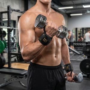 Bandes de maintien confortables pour poignets, idéales pour la musculation, le cross-training et la gym – Sangles de soutien ajustables pour la stabilité des poignets - Product Image 4