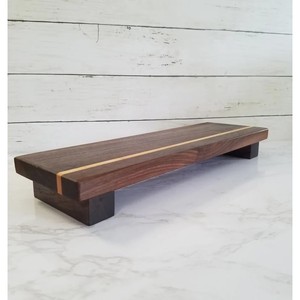 Aqdus Saleem Traditional Sheesham Wood with Brass Inlay Wall & Floating <b>Shelves</b> Storage Function for Living Room - Product Image 1