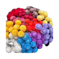 Roses en bois de Sola personnalisées en gros, écologiques, réalistes, durables, fleurs artificielles pour diffuseur, intérieur/extérieur, Fête des Pères