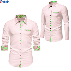 Camisa Casual de Verano para Hombre, Manga Larga, Cómoda y Transpirable, con Rayas Blancas, Estilo Clásico, Precio OEM - Product Image 6