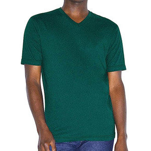 T-shirt de sport pour homme de haute qualité, col en V, manches courtes, couleur unie, prix attractif - Product Image 4