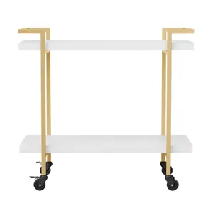 Premium Handmade <b>Ceramic</b> Eco-Friendly American Style Modern Luxury Decorative Serving Cart Home Interior Hotel Furniture Styling - Product Image 2