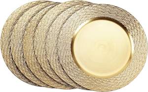 Plato de Presentación Color Oro Rosa Mate, Vajilla Decorativa de Lujo para Banquetes, Fiestas y Eventos - Product Image 2