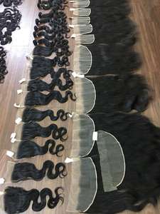 Pelucas Frontales de Cabello Remy de Lujo de 28 Pulgadas, las Más Vendidas de Fábrica en Vietnam, Extensiones de Cabello Humano con Textura Rizada/Ondulada, Todos los Colores, las Mejores - Product Image 5