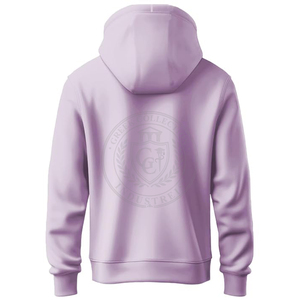 Sudadera con Capucha de Alta Calidad para Hombre y Mujer, con Logotipo Bordado, Estilo Griego, Color Morado, 100% Algodón Suave y Cálido - Product Image 2
