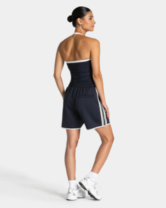 Shorts Personalizados para Mujer con Rayas Laterales, Forro en Contraste, Cintura Elástica con Bolsillos, Tela Suave y Transpirable, Talla Grande Premium - Product Image 5