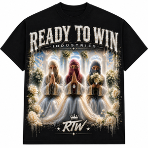 T-shirt pour homme Ready To Win Industries, manches courtes, motif imprimé, col rond, jersey décontracté en coton, coupe classique, impression photo - Product Image 1