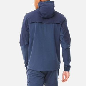 Luxury Windproof Custom LOGO & Graphic Tracksuit Set Bulk Breathable Windbreaker Hoodie And Short Set Stylish Men's Windbreaker - Product Image 5