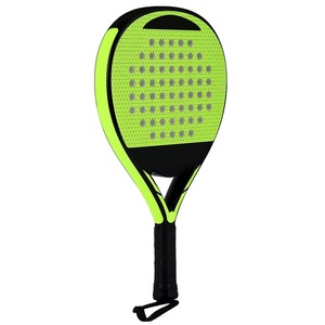 Raquette de paddle-tennis haute performance en gros pour usine, avec cadre entièrement en carbone personnalisé, filet en fibre durable et grip pour le sport - Product Image 1