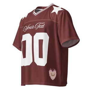 Camiseta Personalizada de Estilo Retro Americano Vintage con Malla Clásica de Béisbol y Fútbol Americano para Hombre, Camisetas de Fútbol Francesas - Product Image 2