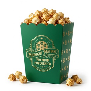 Caja de Papel para Palomitas de Maíz con Logotipo Personalizado, Reciclable, Apta para Microondas, Ecológica, Desechable, para Eventos de Cine y Fiestas - Product Image 2
