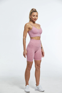 Plus Size Yoga Set Women <b>Lace</b> Solid Front Customizable 2-Piece Reversible Breathable Eco-Friendly Waterproof High-Waisted - Product Image 2