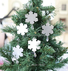 Favor de Navidad nuevo adorno de Navidad de metal 3D caliente con Árbol de Navidad de impresión - Product Image 3