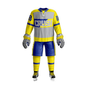 Tenue de hockey sur glace durable, vêtements d'équipe de hockey sur glace respirants, ensemble de maillots sportifs professionnels pour les matchs - Product Image 4