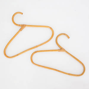 Cintre en rotin fait à la main de style simple à bas prix livraison rapide cintres pour sécher les vêtements de chemise de jupes - Product Image 5