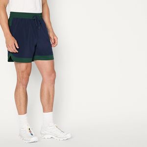 Shorts bleus et verts pour hommes, shorts de jogging en coton, shorts de sport pour hommes, taille élastique, shorts en coton uni pour hommes - Product Image 2