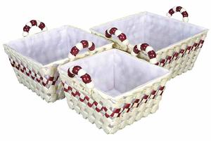 Cestas de Jacinto de Agua Tejidas a Mano, Multifuncionales, Vintage, Ecológicas, con Asa Cómoda, para Dormitorio y Sala de Estar, a Precio Económico - Product Image 3