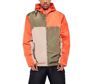 Chaqueta Cortavientos Personalizada de Estilo Urbano, Transpirable, con Capucha, de Nailon, Tallas Grandes, con Diseño de Parches de Colores, para Verano - Product Image 1