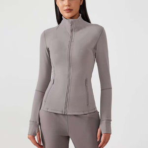 Chaqueta Deportiva de Piel Sintética de Lujo para Hombre, Cierre Completo, Corte Ajustado, Cuello Alto, Color Sólido, Transpirable, Absorbe la Humedad, para Gimnasio y Equitación - Product Image 6
