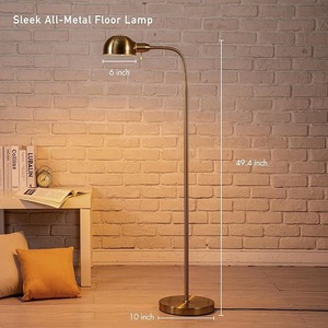 Lampe de sol élégante en métal blanc avec abat-jour en lin pour un style intérieur minimaliste - Product Image 1