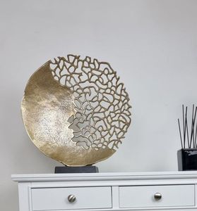 Statue décorative en laiton et aluminium, figurine en métal pour hôtel, décoration de table à domicile - Product Image 5