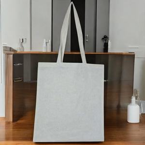 กระเป๋าผ้าคอตตอนเป็นมิตรกับสิ่งแวดล้อมพร้อมโลโก้ที่กำหนดเองกระเป๋าช้อปปิ้งสำหรับงานหนักที่จับยาว38x42ซม. - Product Image 6