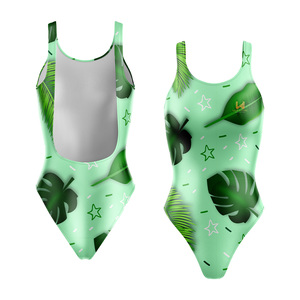 Maillot de bain une pièce sublimé haut de gamme pour femme, logo personnalisé, protection UV avant, extensible, fabricant OEM - Product Image 6