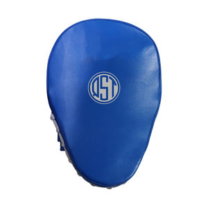 Pads de frappe bleus de haute qualité en cuir véritable pour la boxe, les gants de MMA et le kickboxing, respirants et personnalisables - Product Image 5