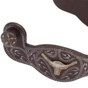 Estribos de Lujo de Aleación de Hierro con Emblema de Longhorn para Caballos - Product Image 4