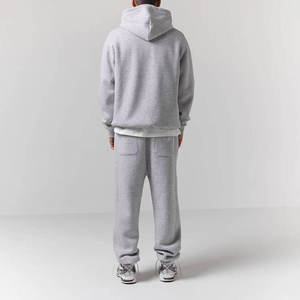 Custom Men <b>Vintage</b> <b>Tracksuit</b> Set Heavyweight 480GSM Cotton Fleece Embroidered Logo Hoodie And Joggers Streetwear <b>Tracksuit</b> OEM - Product Image 6