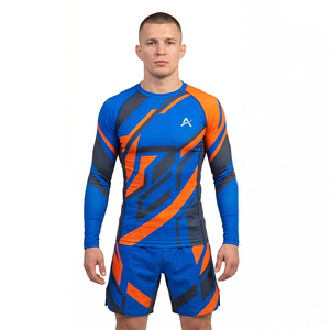 ซื้อชุดรัชการ์ดคุณภาพสูงสำหรับ BJJ MMA ยิวยิตสู แบบสั่งทำพิเศษ ลายซับลิเมชั่น แขนยาว สำหรับผู้ชาย - Product Image 4