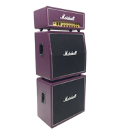 Mini amplificateur décoratif, haut-parleur 11,2 pouces, Marshall 3, cabinet en bois de couleur violette, fabriqué à la main