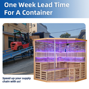 Sauna sec traditionnel commercial personnalisable pour 10 personnes, grande salle de sport intérieure et fonction de <span class=keywords><strong>massage</strong></span> à la vapeur, <span class=keywords><strong>cam</strong></span>éra cachée à vendre - Product Image 6