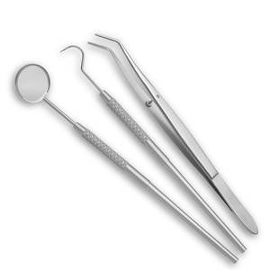 Nouveauté : Kits d'examen dentaire professionnels de qualité supérieure en acier inoxydable, alimentation manuelle, Narham Enterprises - Product Image 5