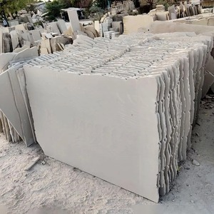 Losa de piedra arenisca blanca de alta calidad para jardín y paisajismo con elegante acabado pulido. - Product Image 2