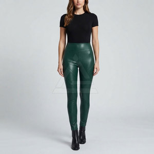 Leggings en cuir élégants pour femmes, pantalons skinny extensibles à taille haute pour tenues de mode, fêtes, voyages et usage quotidien - Product Image 3