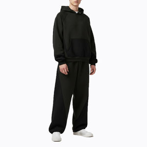 Conjunto Deportivo con Capucha para Hombre, Diseño Estampado con Efecto Lavado Ácido, Proveedor de Marca Privada Personalizada que Ofrece Conjuntos de Chaqueta y Pantalones Deportivos - Product Image 4