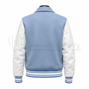 Chaqueta Varsity de Lana Premium, Chaqueta Letterman Personalizada con Mangas de Cuero PU, Venta al Por Mayor OEM - Product Image 2