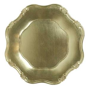 Assiettes de Présentation de Luxe pour Mariage, Design de Bordure Personnalisé, Assiettes et Plats Décoratifs Dorés, Support OEM - Product Image 4