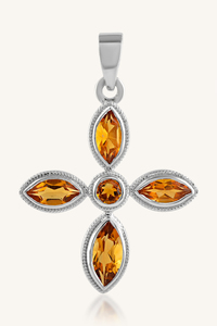 Pendentif Citrine en argent sterling 92,5 KLSP-50332 - Product Image 2